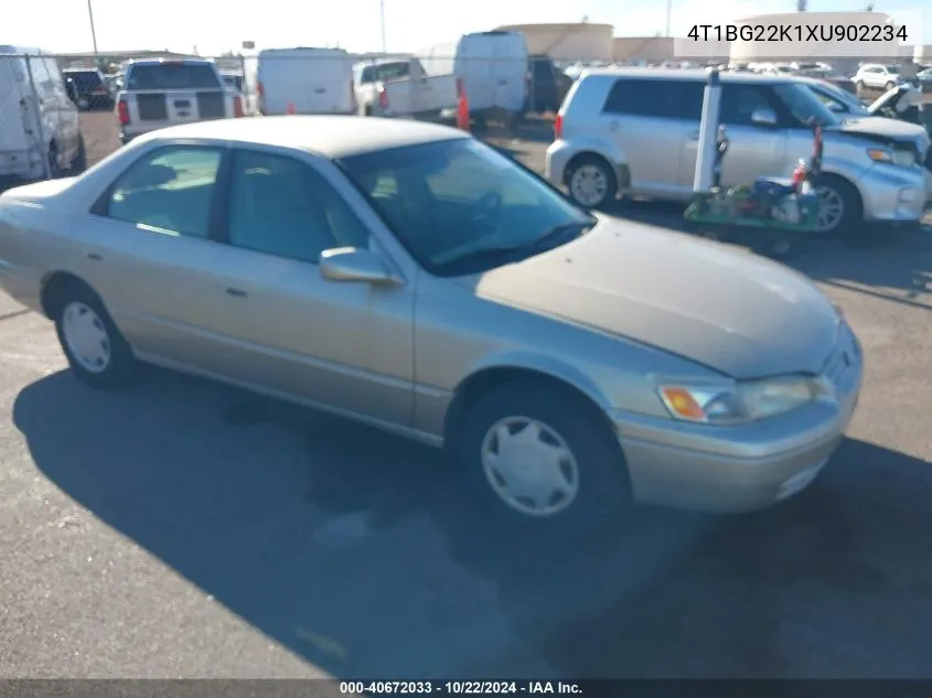 1999 Toyota Camry Ce VIN: 4T1BG22K1XU902234 Lot: 40672033