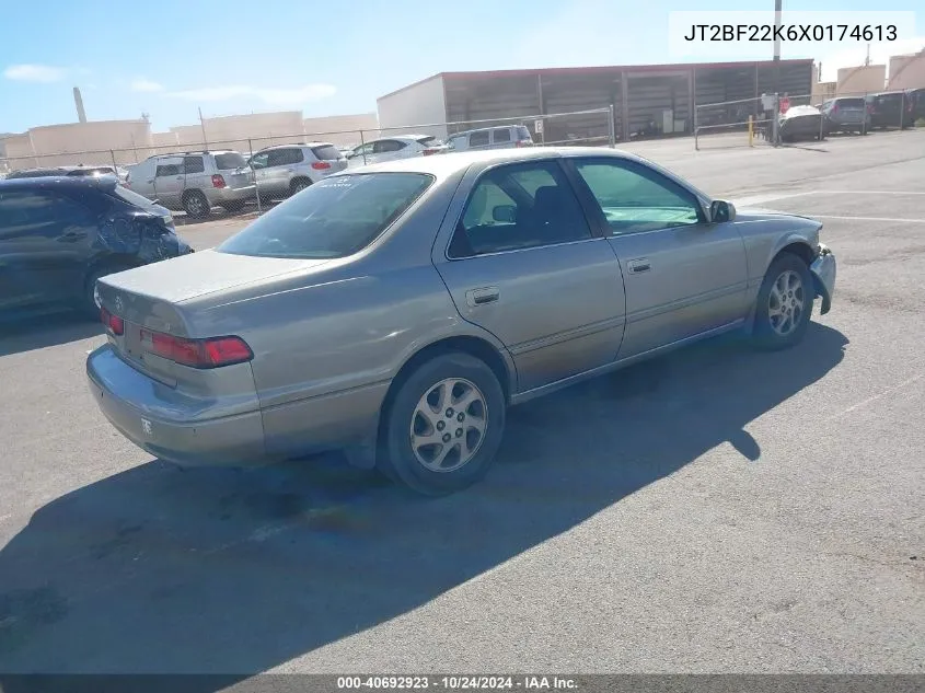 1999 Toyota Camry Le V6/Xle V6 VIN: JT2BF22K6X0174613 Lot: 40692923