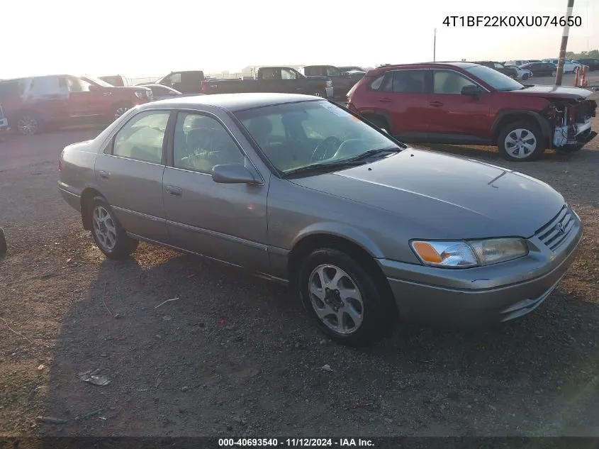 4T1BF22K0XU074650 1999 Toyota Camry Le V6