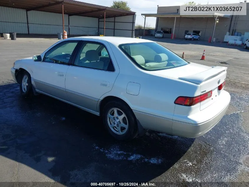 1999 Toyota Camry Le VIN: JT2BG22K1X0365207 Lot: 40705697