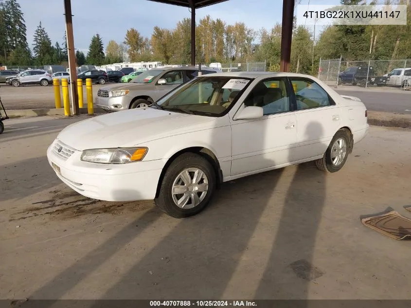 1999 Toyota Camry Ce VIN: 4T1BG22K1XU441147 Lot: 40707888