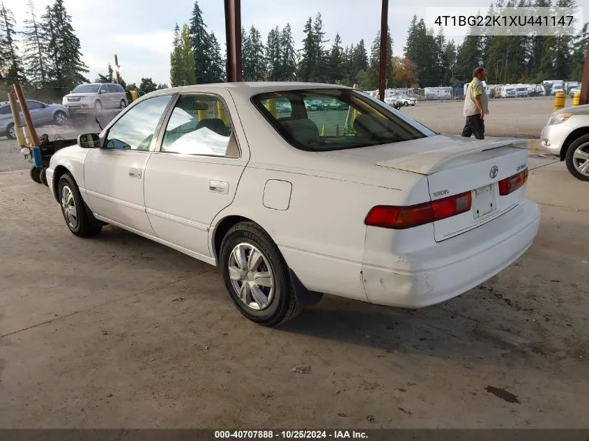 1999 Toyota Camry Ce VIN: 4T1BG22K1XU441147 Lot: 40707888