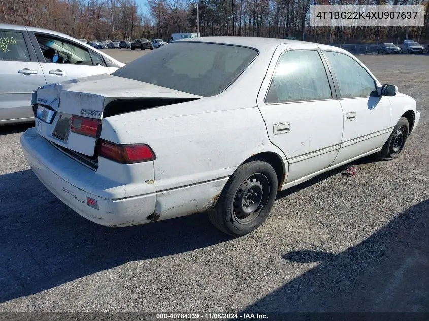 1999 Toyota Camry Le VIN: 4T1BG22K4XU907637 Lot: 40784339