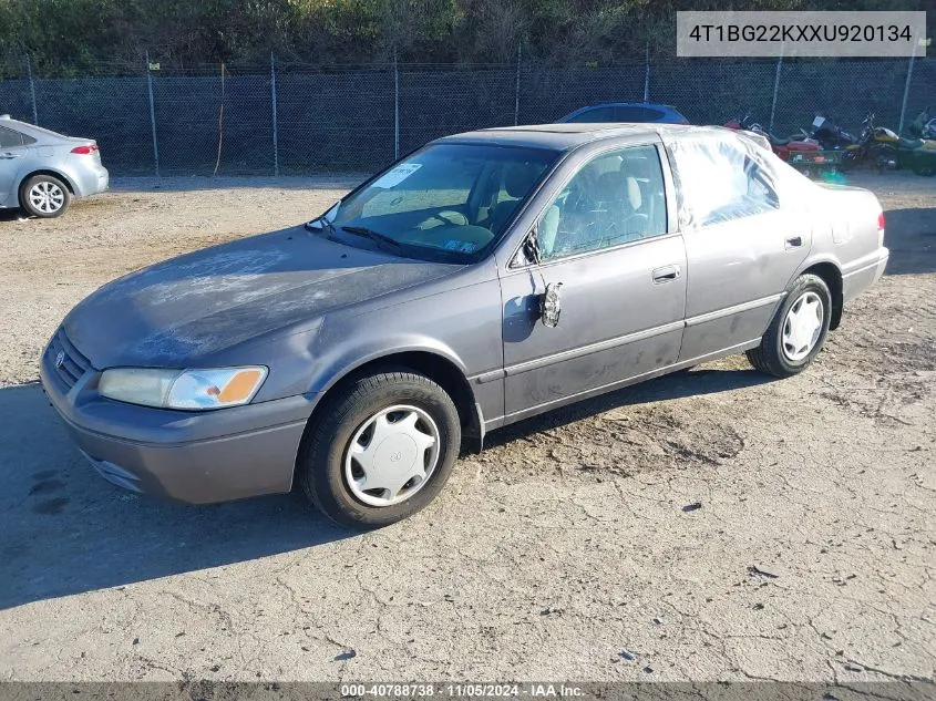 1999 Toyota Camry Ce VIN: 4T1BG22KXXU920134 Lot: 40788738