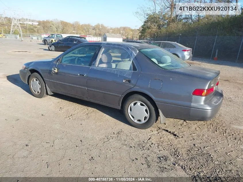 1999 Toyota Camry Ce VIN: 4T1BG22KXXU920134 Lot: 40788738