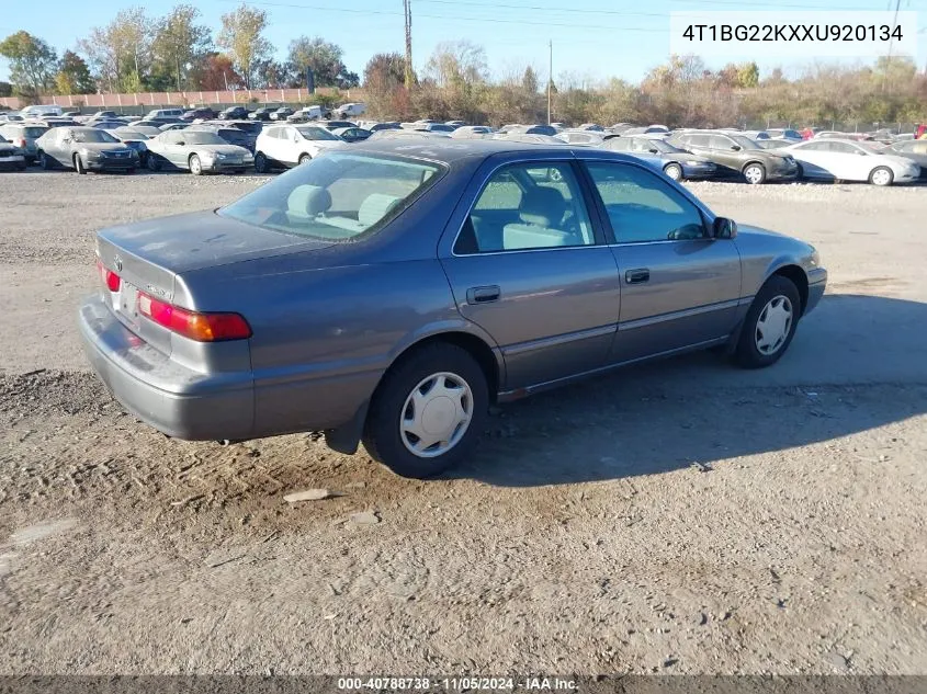 1999 Toyota Camry Ce VIN: 4T1BG22KXXU920134 Lot: 40788738