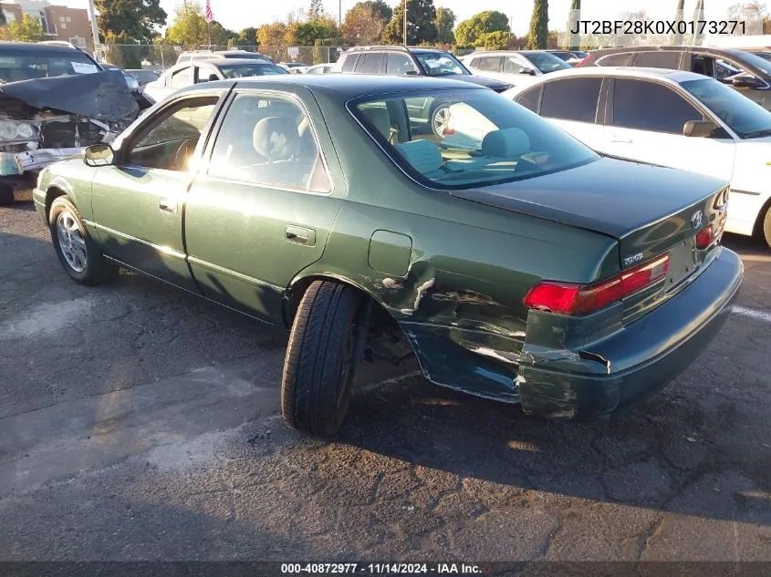 1999 Toyota Camry Le/Xle VIN: JT2BF28K0X0173271 Lot: 40872977