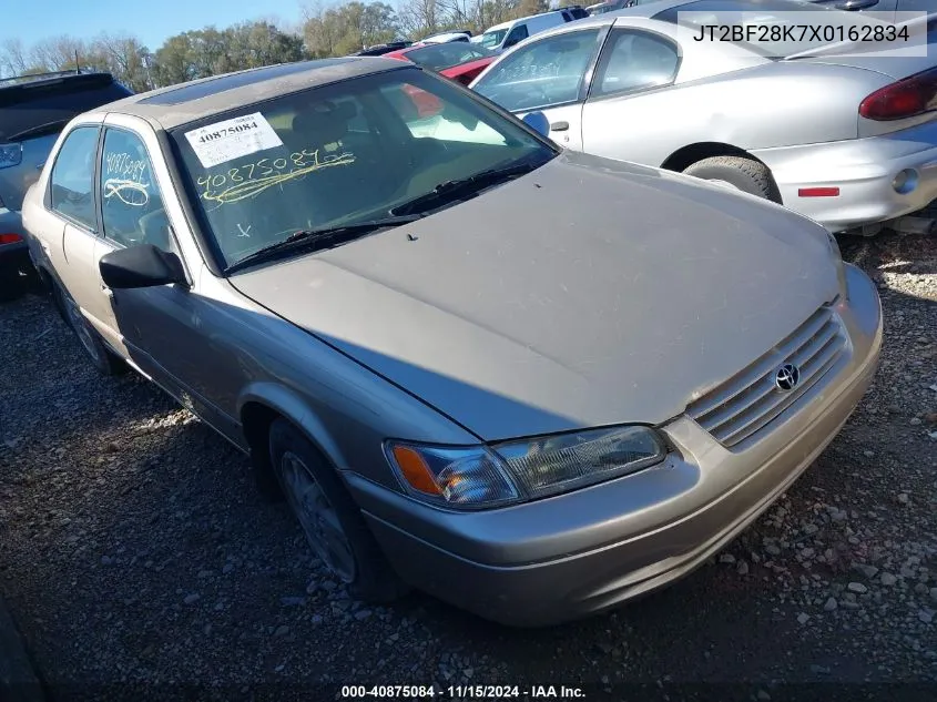 1999 Toyota Camry Xle V6 VIN: JT2BF28K7X0162834 Lot: 40875084