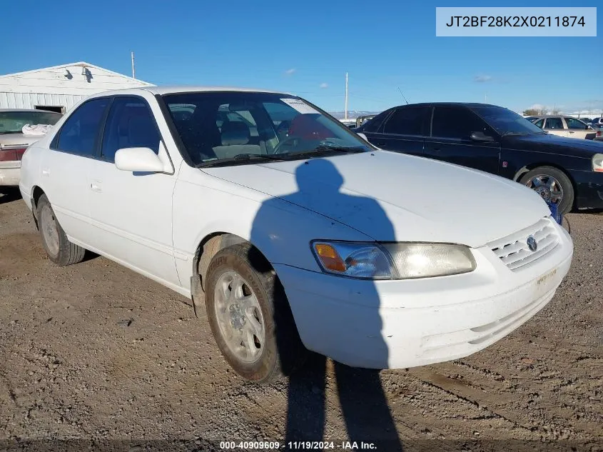 1999 Toyota Camry Le V6 VIN: JT2BF28K2X0211874 Lot: 40909609