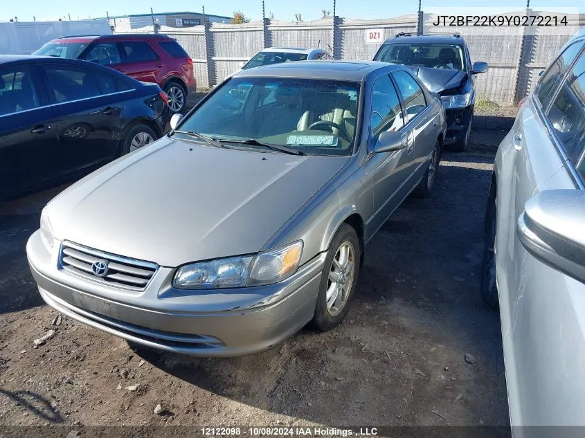 2000 Toyota Camry VIN: JT2BF22K9Y0272214 Lot: 12122098