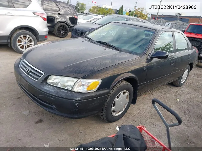 2000 Toyota Camry Ce/Le/Xle VIN: JT2BG22K1Y0428906 Lot: 12122145