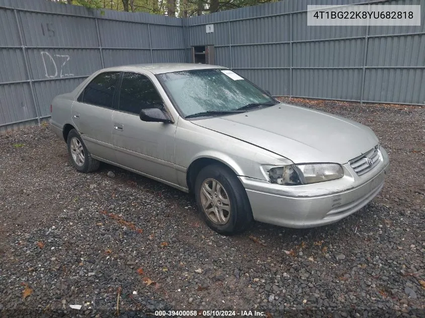 2000 Toyota Camry Le VIN: 4T1BG22K8YU682818 Lot: 39400058