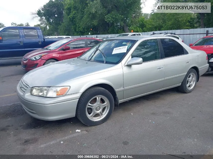 2000 Toyota Camry Ce/Le/Xle VIN: 4T1BG22K8YU675053 Lot: 39686352