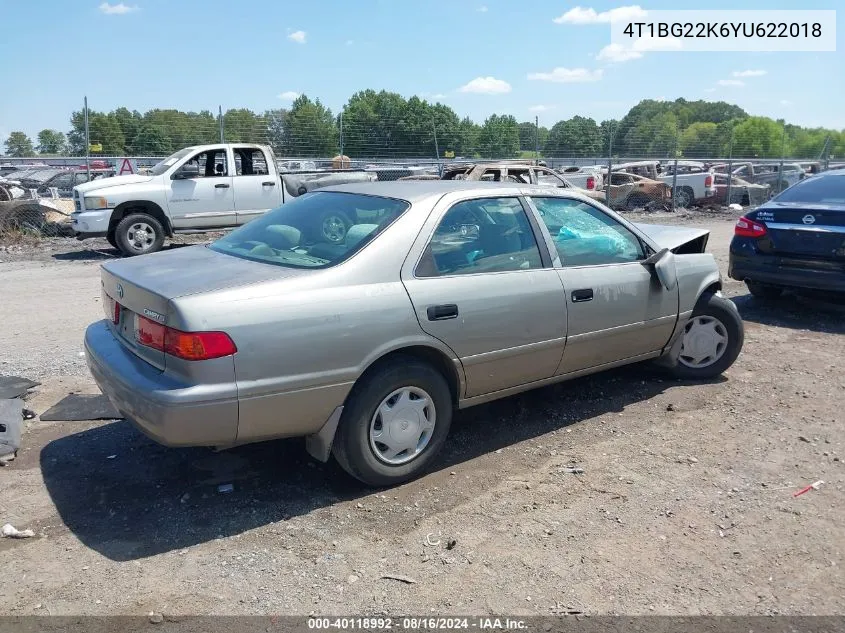 4T1BG22K6YU622018 2000 Toyota Camry Ce