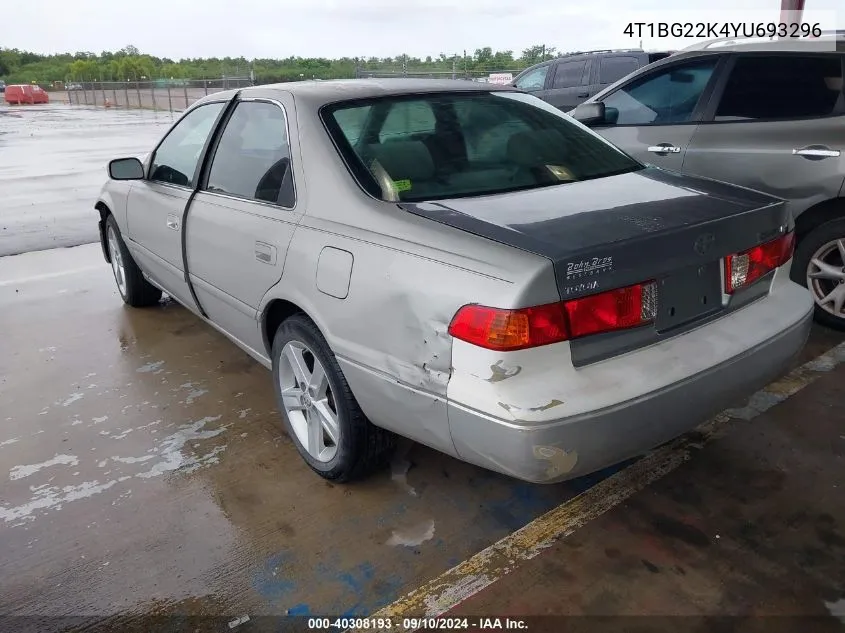 2000 Toyota Camry Ce VIN: 4T1BG22K4YU693296 Lot: 40308193