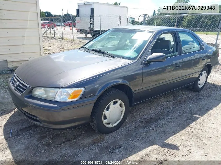 2000 Toyota Camry Ce VIN: 4T1BG22K6YU929348 Lot: 40416721