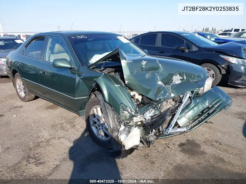 2000 Toyota Camry Xle V6 VIN: JT2BF28K2Y0253835 Lot: 40473325