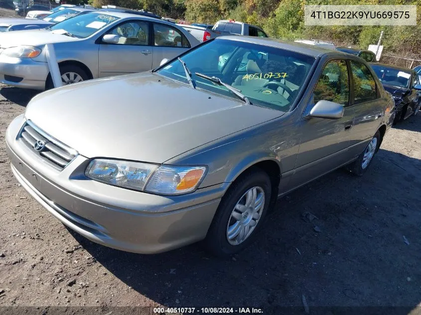 2000 Toyota Camry Le VIN: 4T1BG22K9YU669575 Lot: 40510737