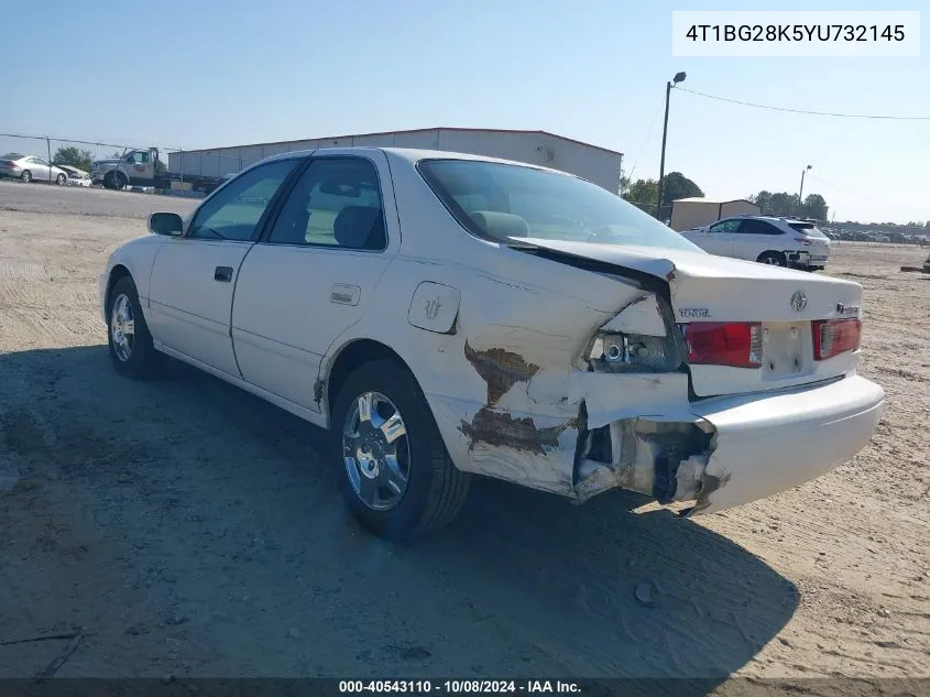 2000 Toyota Camry Le VIN: 4T1BG28K5YU732145 Lot: 40543110