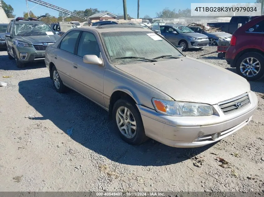 2000 Toyota Camry Le VIN: 4T1BG28K3YU979034 Lot: 40549407