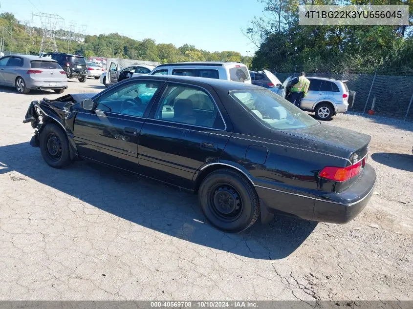 2000 Toyota Camry Ce VIN: 4T1BG22K3YU656045 Lot: 40569708