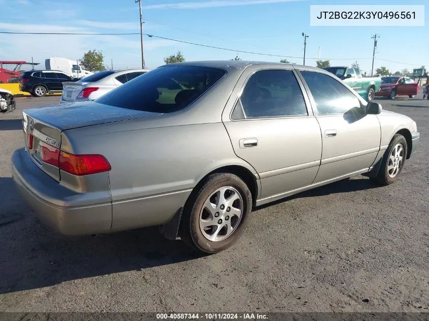 JT2BG22K3Y0496561 2000 Toyota Camry Le