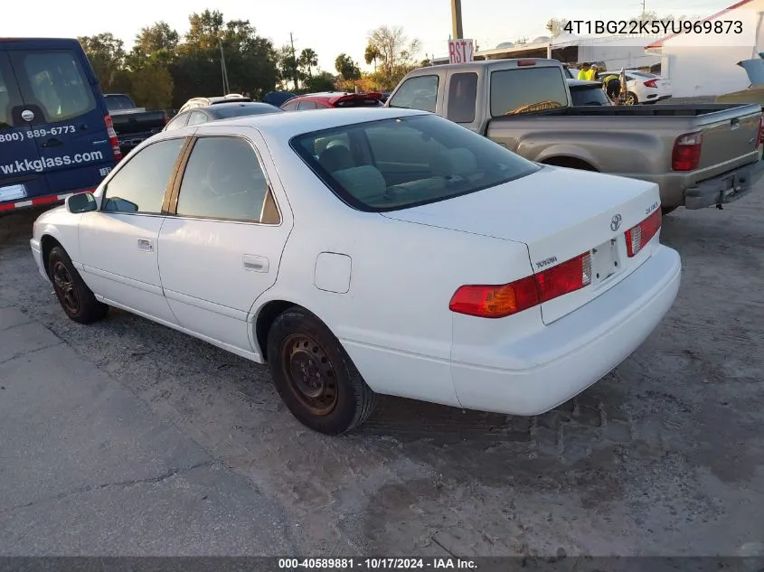 2000 Toyota Camry Ce/Le/Xle VIN: 4T1BG22K5YU969873 Lot: 40589881