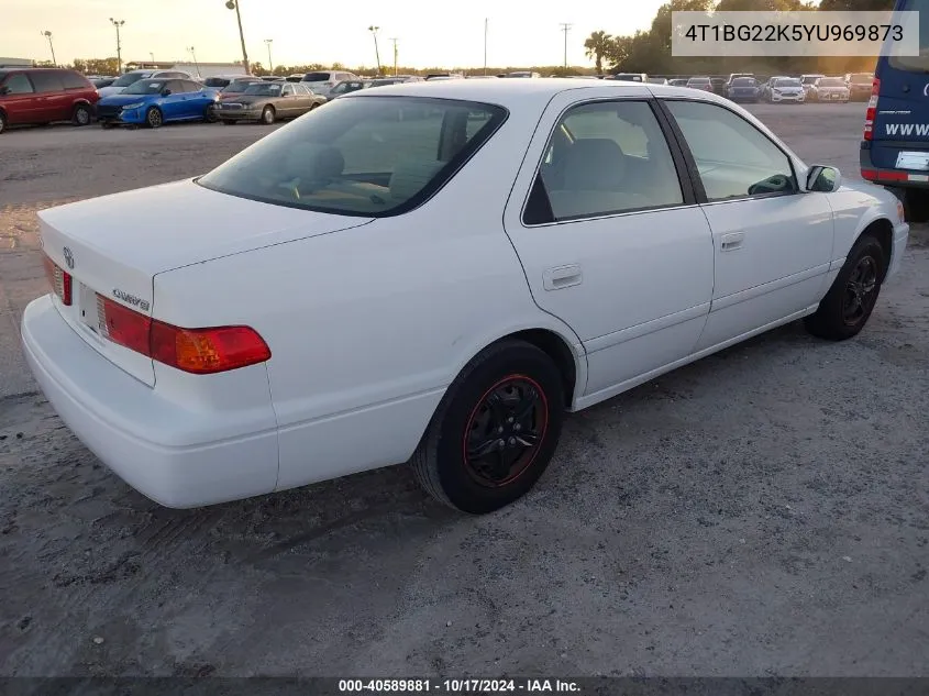 2000 Toyota Camry Ce/Le/Xle VIN: 4T1BG22K5YU969873 Lot: 40589881