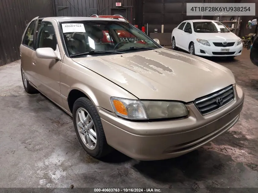 2000 Toyota Camry Xle V6 VIN: 4T1BF28K6YU938254 Lot: 40603763