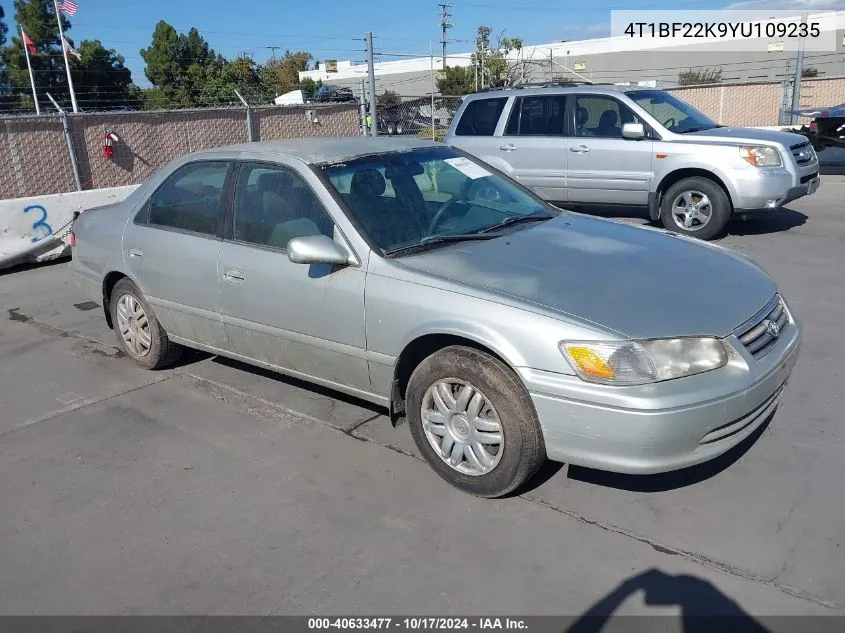 2000 Toyota Camry Le V6 VIN: 4T1BF22K9YU109235 Lot: 40633477