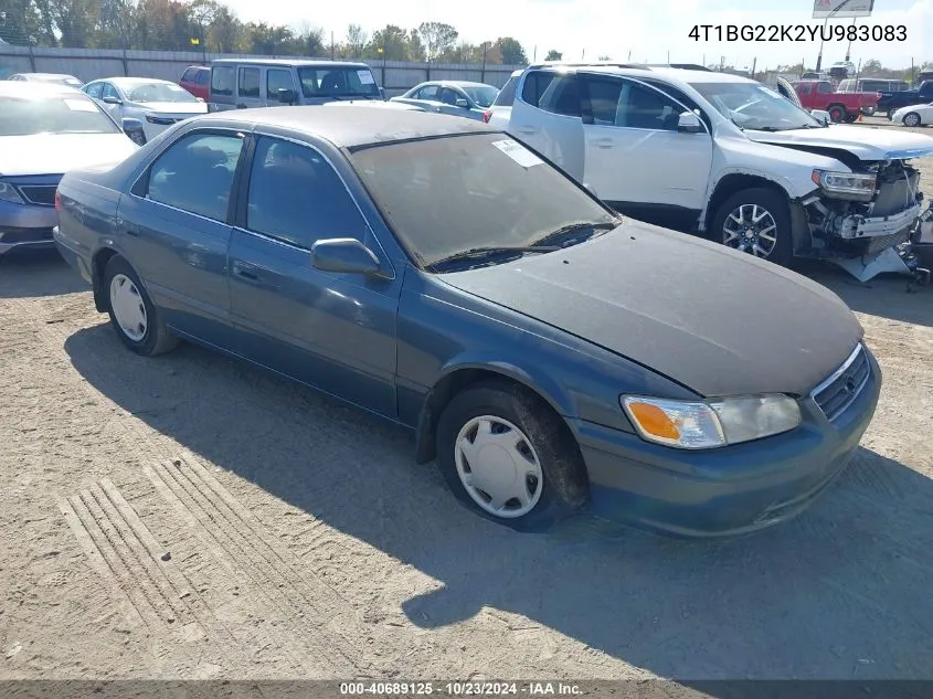 2000 Toyota Camry Ce VIN: 4T1BG22K2YU983083 Lot: 40689125