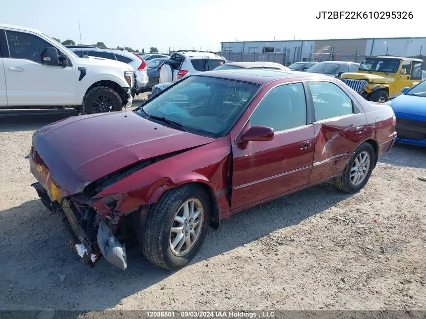 2001 Toyota Camry VIN: JT2BF22K610295326 Lot: 12086801