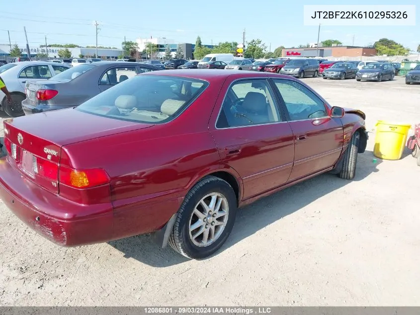 2001 Toyota Camry VIN: JT2BF22K610295326 Lot: 12086801