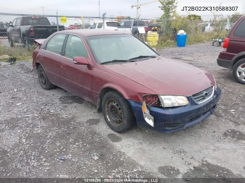 2001 Toyota Camry Ce/Le/Xle VIN: JT2BG22K310588307 Lot: 12108280