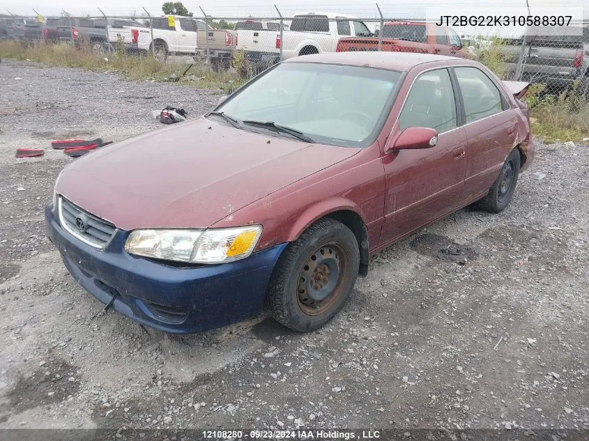 2001 Toyota Camry Ce/Le/Xle VIN: JT2BG22K310588307 Lot: 12108280