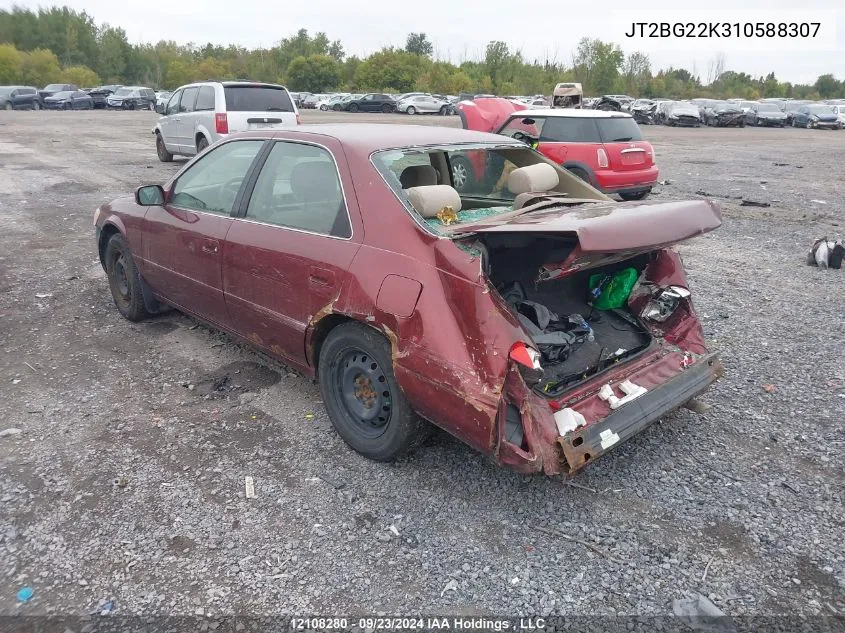 2001 Toyota Camry Ce/Le/Xle VIN: JT2BG22K310588307 Lot: 12108280