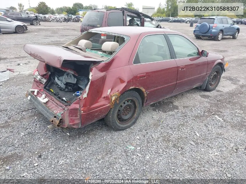 2001 Toyota Camry Ce/Le/Xle VIN: JT2BG22K310588307 Lot: 12108280