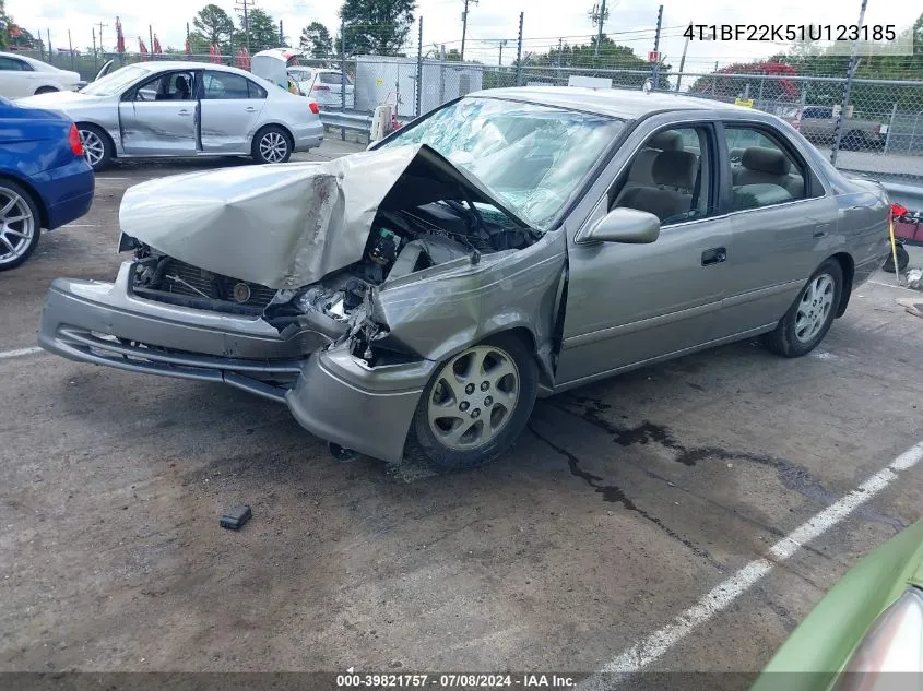 2001 Toyota Camry Le V6 VIN: 4T1BF22K51U123185 Lot: 40731108