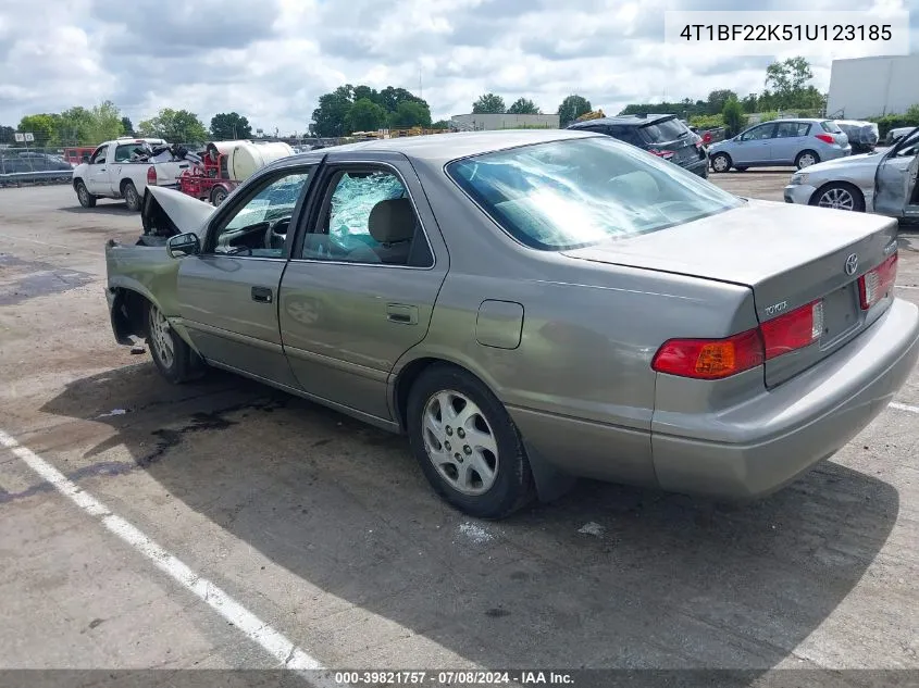 4T1BF22K51U123185 2001 Toyota Camry Le V6