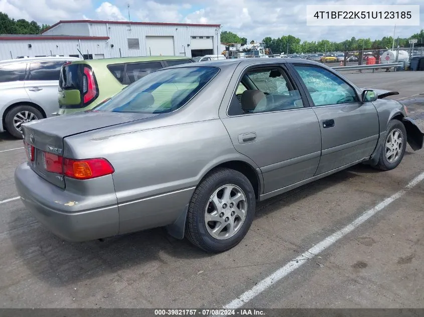 4T1BF22K51U123185 2001 Toyota Camry Le V6