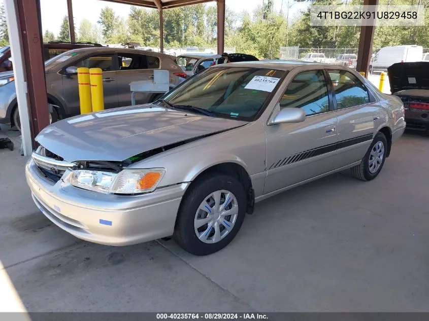 2001 Toyota Camry Ce VIN: 4T1BG22K91U829458 Lot: 40235764