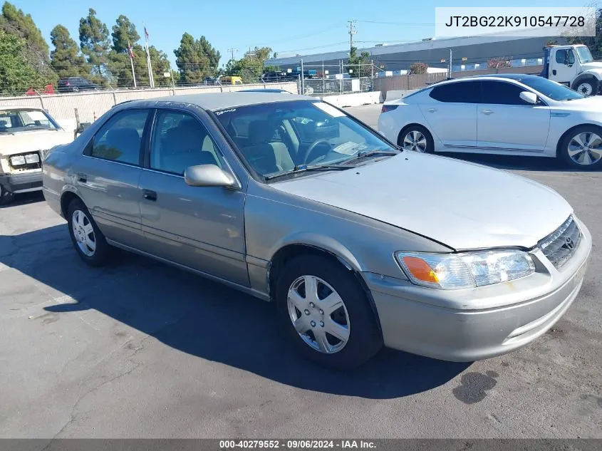 JT2BG22K910547728 2001 Toyota Camry Le