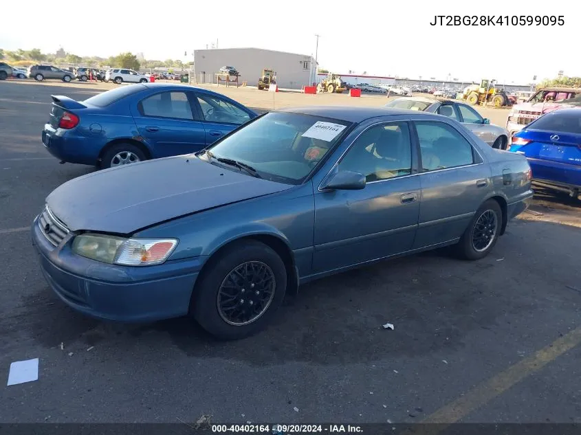 2001 Toyota Camry Le VIN: JT2BG28K410599095 Lot: 40402164