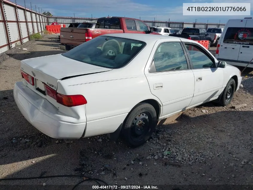 2001 Toyota Camry Ce VIN: 4T1BG22K01U776066 Lot: 40417172