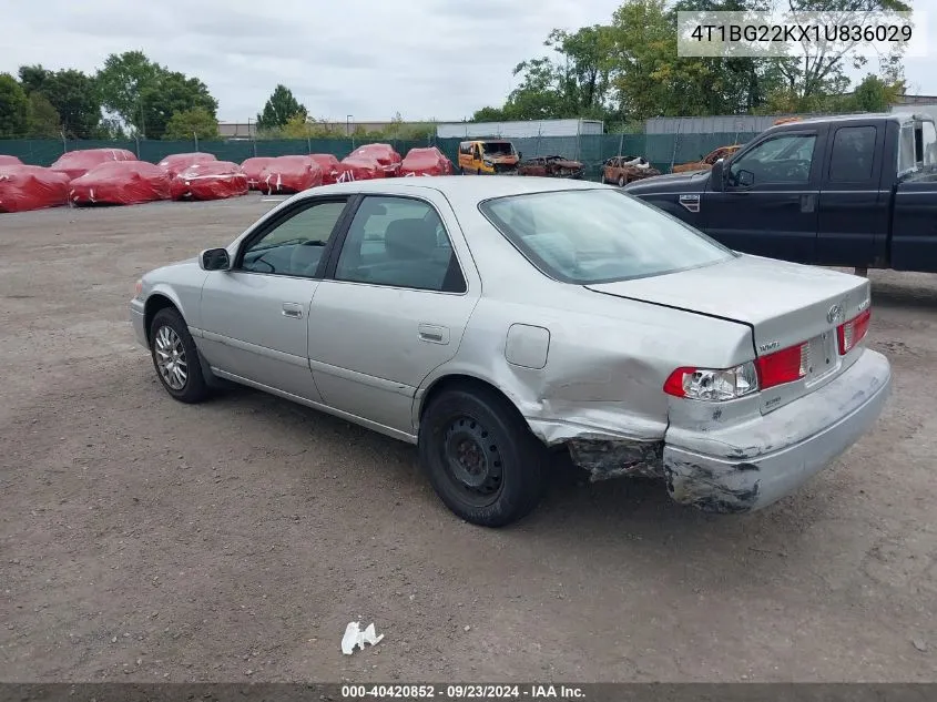 2001 Toyota Camry Ce VIN: 4T1BG22KX1U836029 Lot: 40420852