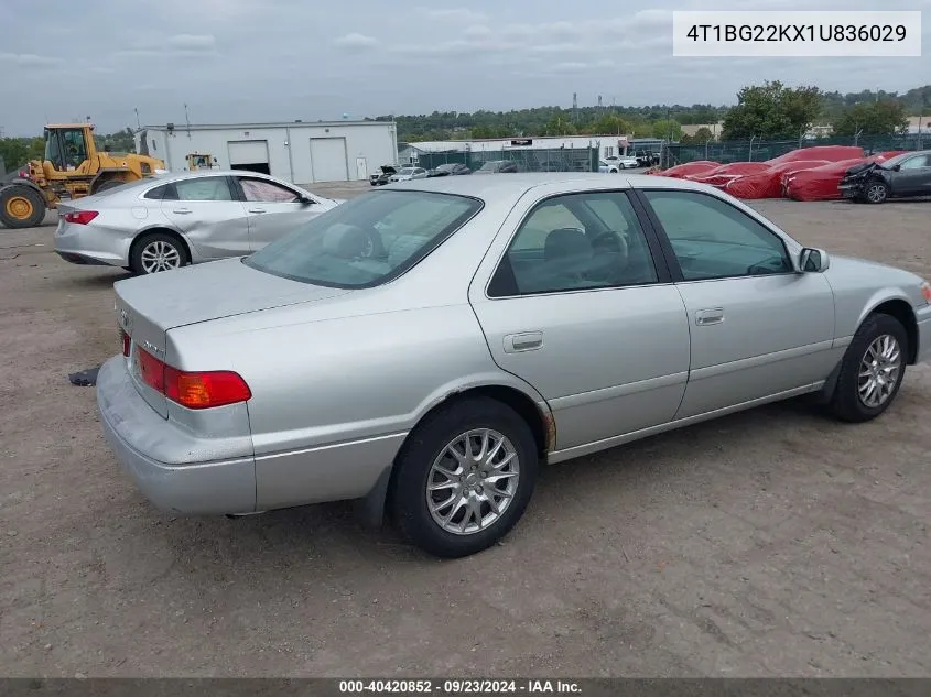 2001 Toyota Camry Ce VIN: 4T1BG22KX1U836029 Lot: 40420852