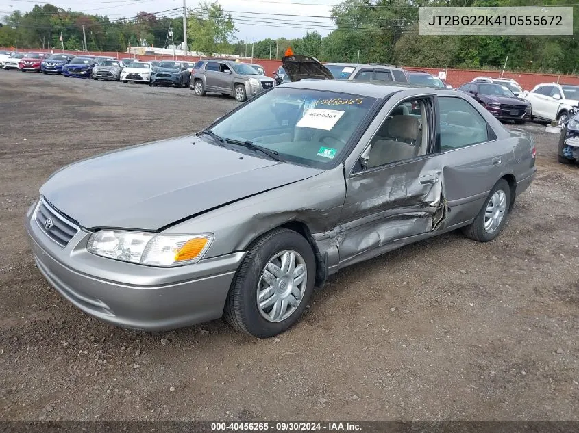 2001 Toyota Camry Le VIN: JT2BG22K410555672 Lot: 40456265