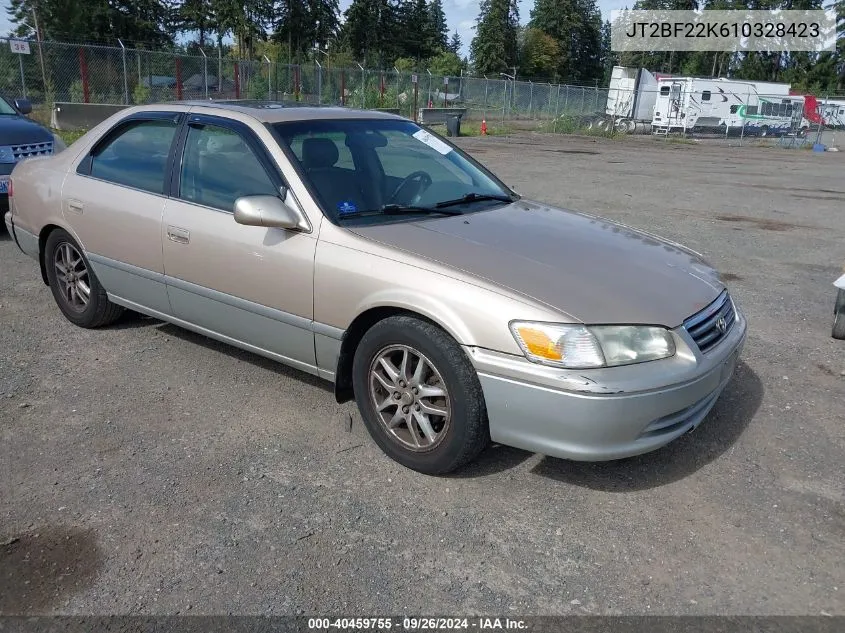 2001 Toyota Camry Le V6 VIN: JT2BF22K610328423 Lot: 40459755