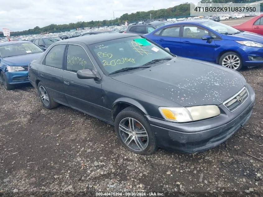 2001 Toyota Camry Le VIN: 4T1BG22K91U837950 Lot: 40475394