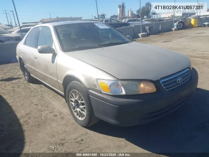 2001 Toyota Camry Le VIN: 4T1BG28K41U057331 Lot: 40651885